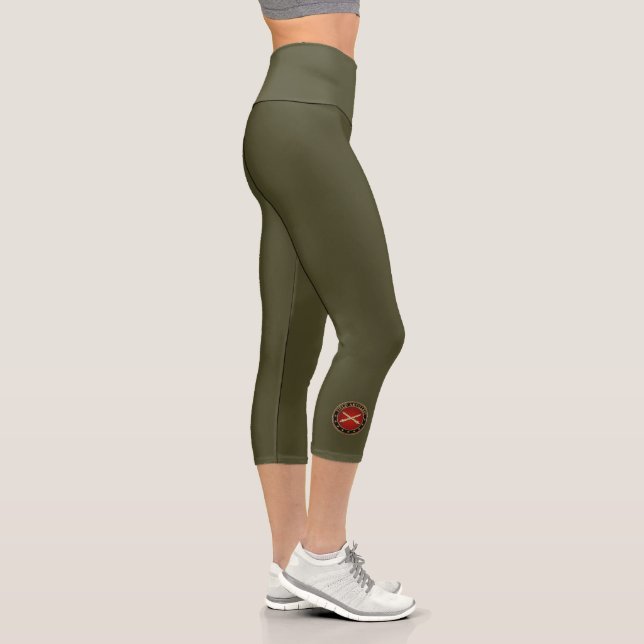 Field Artillery Branch Insignia Capri Leggings (Right)