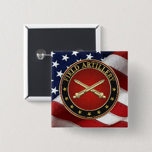 Field Artillery Branch Insignia Special Edition 15 Cm Square Badge