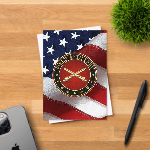 Field Artillery Branch Insignia Special Edition Acrylic Invitations