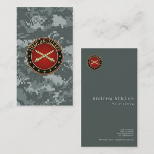 Field Artillery Branch Insignia Special Edition Business Card