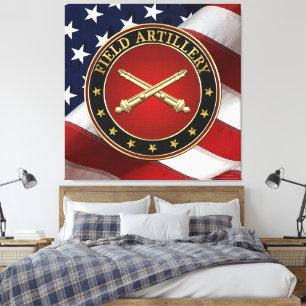 Field Artillery Branch Insignia Special Edition Canvas Print