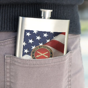 Field Artillery Branch Insignia Special Edition Hip Flask