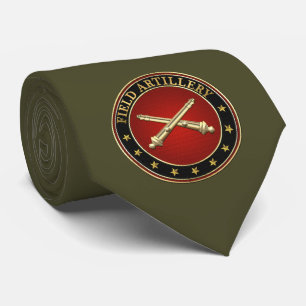 Field Artillery Branch Insignia Tie