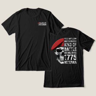 Field Artillery Brotherhood Veteran Skull Tri-Blend Shirt