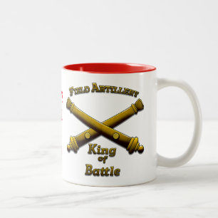 Field Artillery - King of Battle - Drinkware Two-Tone Coffee Mug