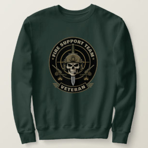 Field Artillery Military Skull Veteran Sweatshirt