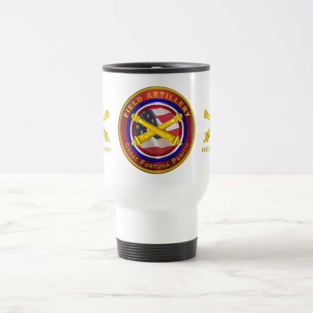  Field Artillery Soldier  Travel Mug (Center)