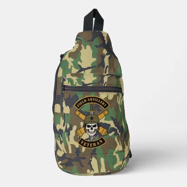 Field Artillery Veteran Sling Bag (Front)