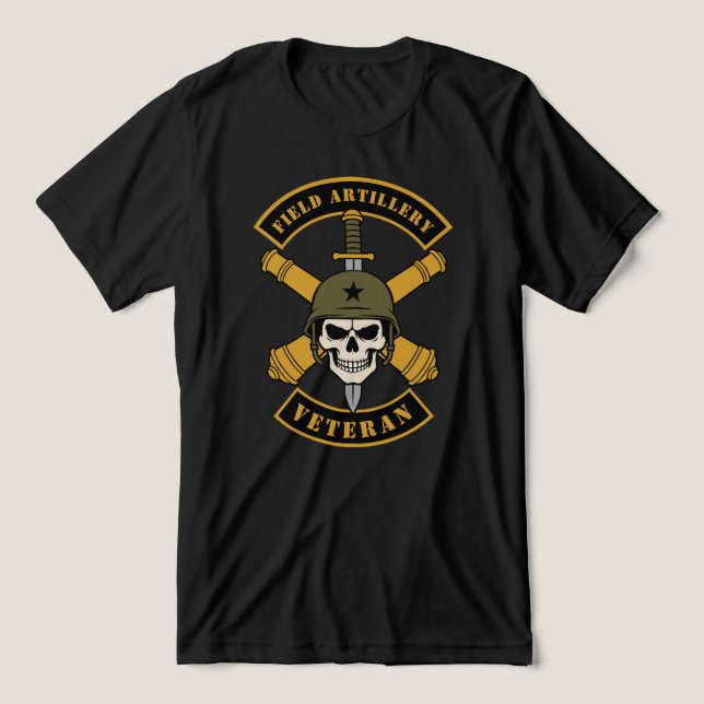 Field Artillery Veteran Tri-Blend Shirt (Design Front)