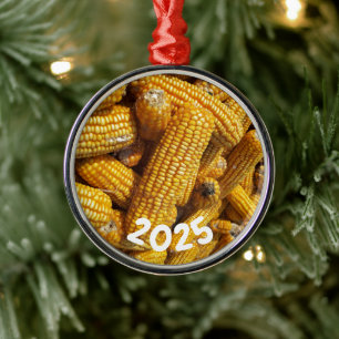 Field Corn Harvest Metal Tree Decoration