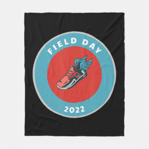 Field Day 2022- Elementary School Field Day Team S Fleece Blanket