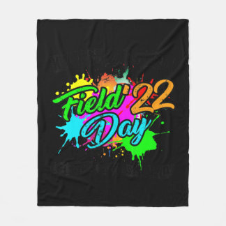 Field Day 2022 Kindergarten Let The Games Begin Ki Fleece Blanket