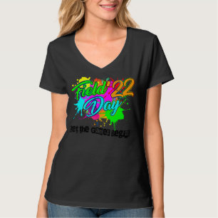 Field Day 2022 Let The Games Begin Kids Boys Girls T-Shirt