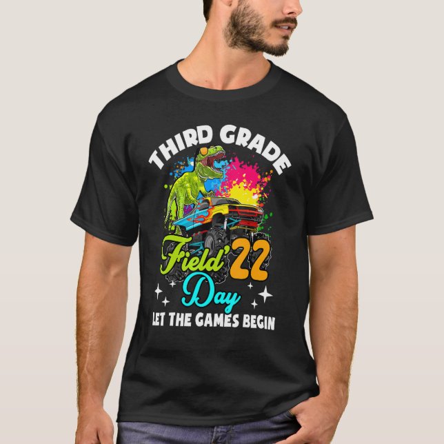 Field Day 2022 Third Grade Let The Games Begin Kid T-Shirt (Front)