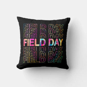 Field Day 2022 Tie Dye Fun TEACHER Students 81 Cushion
