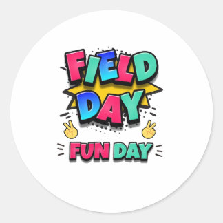 Field Day 2023, Fun Day Trip Classic Round Sticker