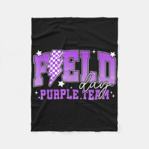Field Day 2025 Purple Team Field Trip Colour Team Fleece Blanket
