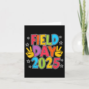 Field Day 2025 School Event Games Teacher Kids Boy Card