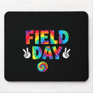 Field Day 2026 Tie Dye Peace Sign Teacher Student Mouse Mat