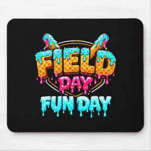 Field Day Baseball Drip Fun Day Ice Cream School Mouse Mat