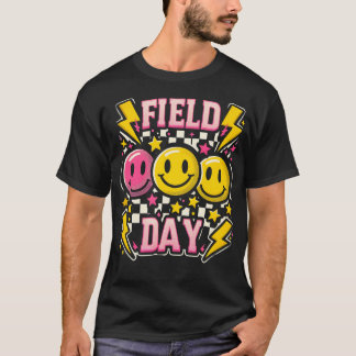 Field Day Field Day 2024 Chequered Game Day End of T-Shirt