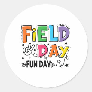 Field Day Fun Day For Teacher Kids Field Day 2025  Classic Round Sticker