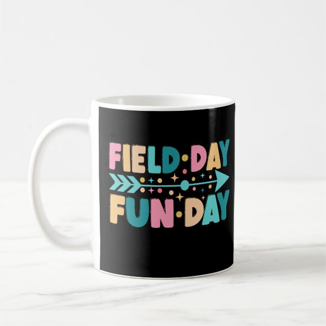 Field Day Fun Day Funny Field Trip  Coffee Mug (Left)