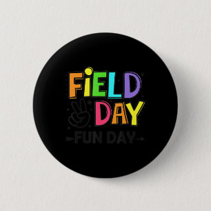 Field Day Fun Day Last Day Of School Teacher Stude 6 Cm Round Badge