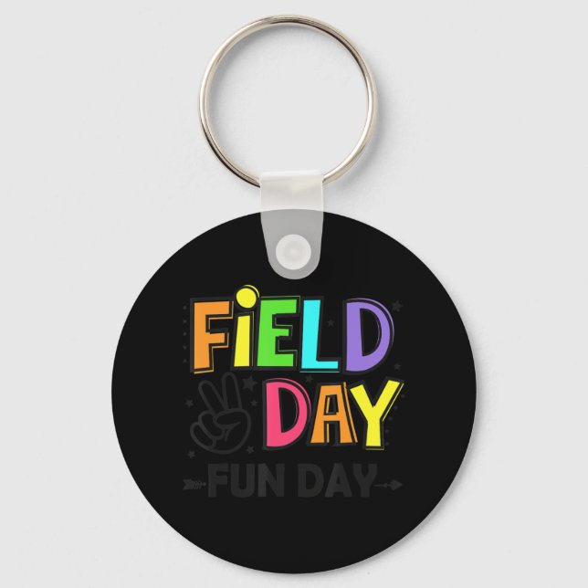 Field Day Fun Day Last Day Of School Teacher Stude Key Ring (Front)