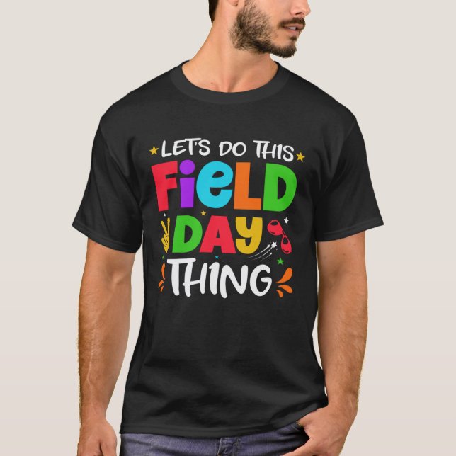 Field Day Fun Day School Rainbow Colour Splash Kid T-Shirt (Front)