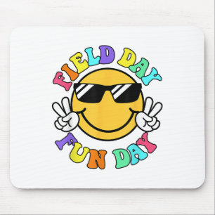 Field Day Fun Day Smile Face Teacher Kids Field Da Mouse Mat