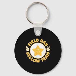 Field Day Fun Day Yellow Team Fun Team Game Compet Key Ring