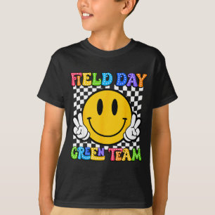 Field day green team funny for teacher kids field T-Shirt