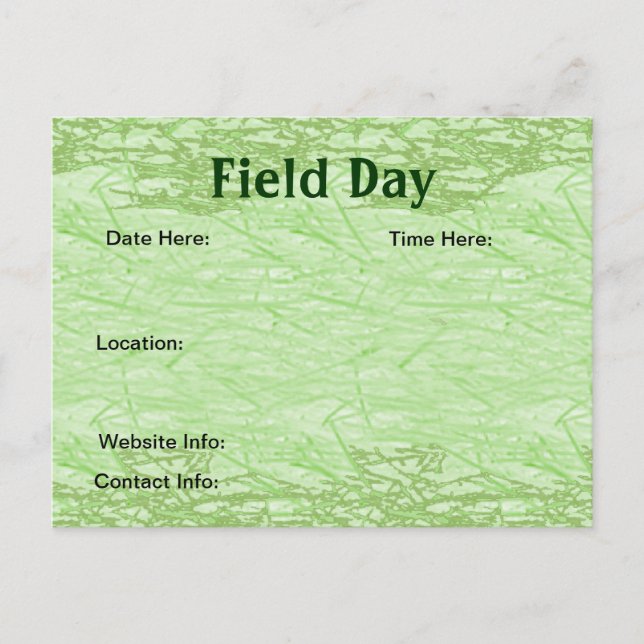 Field Day Ham Radio Post Card Invitations (Front)