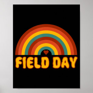 field day orange field day games adults teachers poster