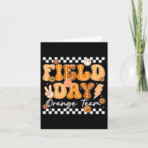 Field Day Orange Team Colour Field Trip Team Game Card
