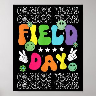Field Day Orange Team Colour Field Trip Team Game Poster