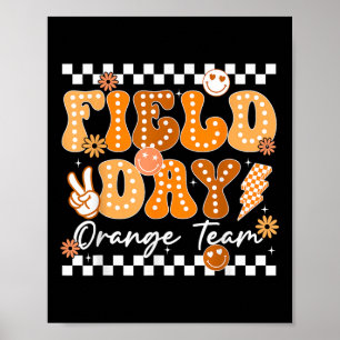 Field Day Orange Team Colour Field Trip Team Game Poster