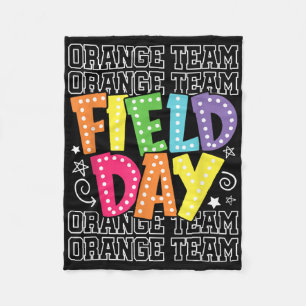 Field Day Orange Team Colour War Camp Team Game Co Fleece Blanket