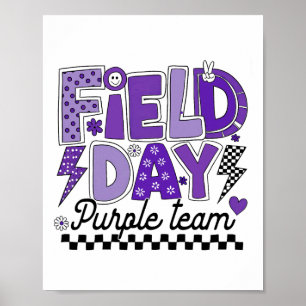 Field Day Purple Team Colour Field Trip Team Game Poster