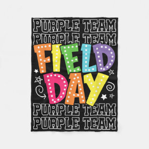 Field Day Purple Team Colour War Camp Team Game Co Fleece Blanket