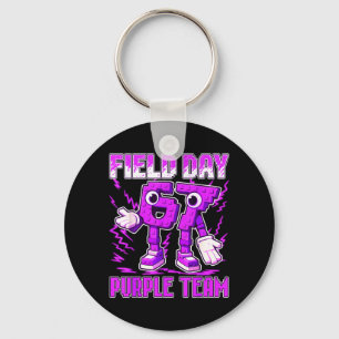 Field Day Purple Team Funny Six Seven Game Srts Key Ring