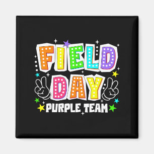 Field day purple team retro competition peace men magnet