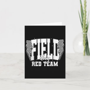Field Day Red Team Colour War Camp Team Game Compe Card