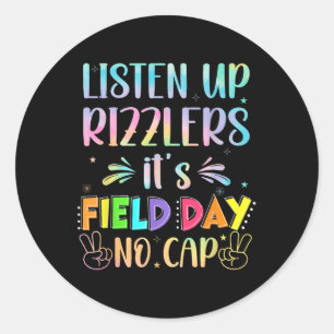 Field Day Rizz Happy Field Day Rizzlers Teacher Ki Classic Round Sticker