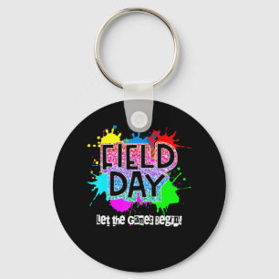 Field Day School Rainbow Colour Splash Let The Gam Key Ring