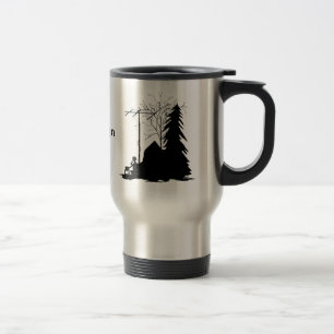 Field Day Silhouette Ham Radio Travel Mug
