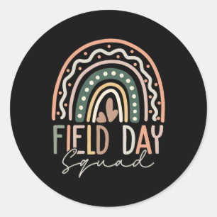 Field Day Squad Teacher Student Cool Last Day Of S Classic Round Sticker