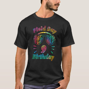 Field Day Teachers It's My 9th Birthday Kids Tie D T-Shirt