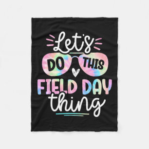 Field Day Tie Dye Field Day 0 Teachers Kids Fleece Blanket